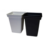 Flowerpot plastic square white 27x27x40 cm - 20 l